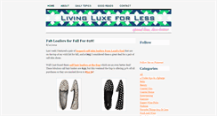 Desktop Screenshot of livingluxeforless.com